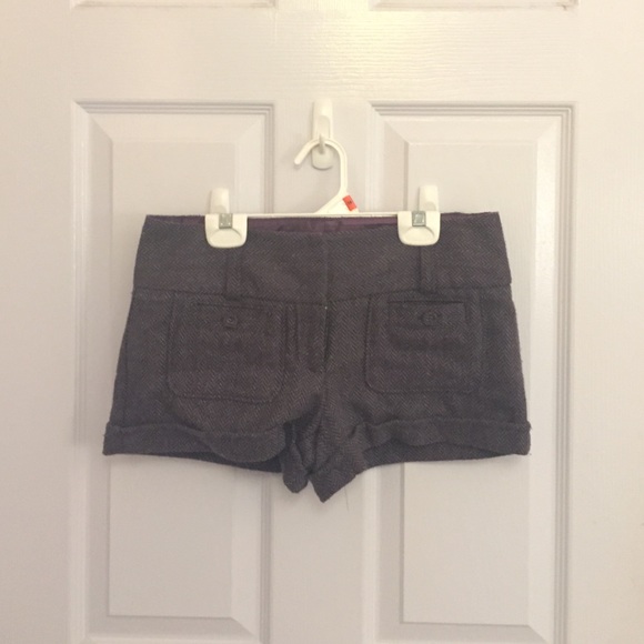 Charlotte Russe purple tweed shorts