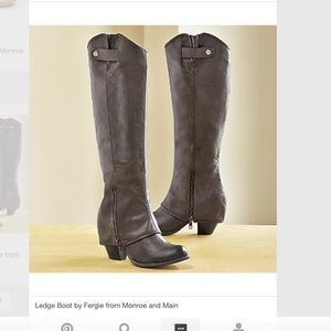 Brown boots by fergie from Monroe and main