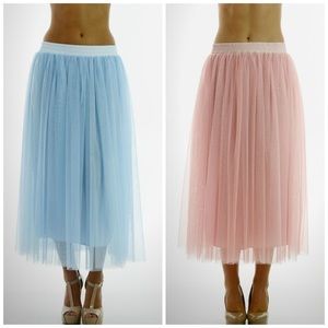 Bundle. New Tulle Skirts. Pink and Blue. Medium