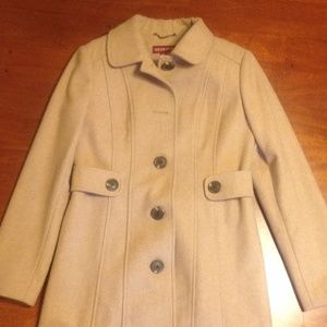 Tan peacoat