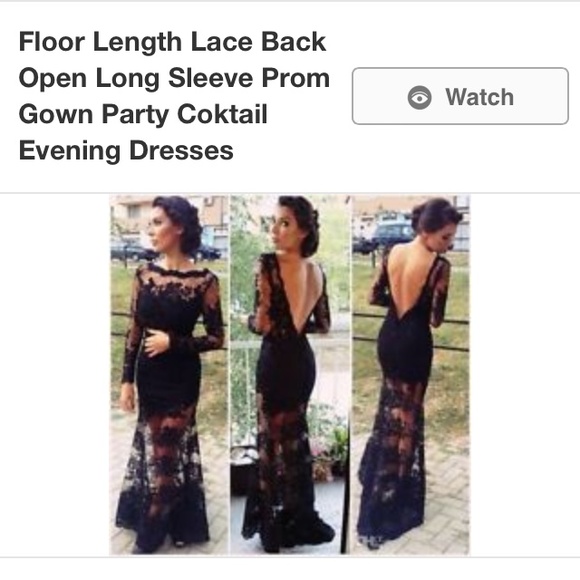 Beautiful long lace dress!