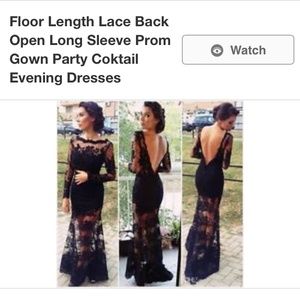 Beautiful long lace dress!