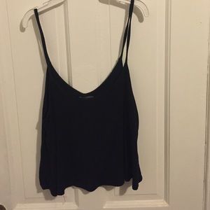 🌸TRADED🌸Loose black crop top BRANDY M SZ:M
