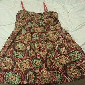 🍇Retro print poodle dress🍇