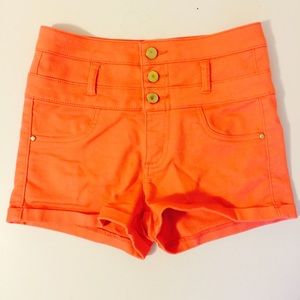 High rise shorts