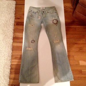 RESERVED Abercrombie Embellished Destroyed Jeans