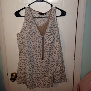 Cheetah dressy tank top