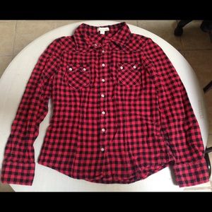 Forever 21 Red Plaid Shirt