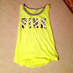 VS Pink Neon Lemon Tank