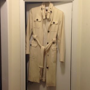 Donny Brook Cream Trench Style Peacoat