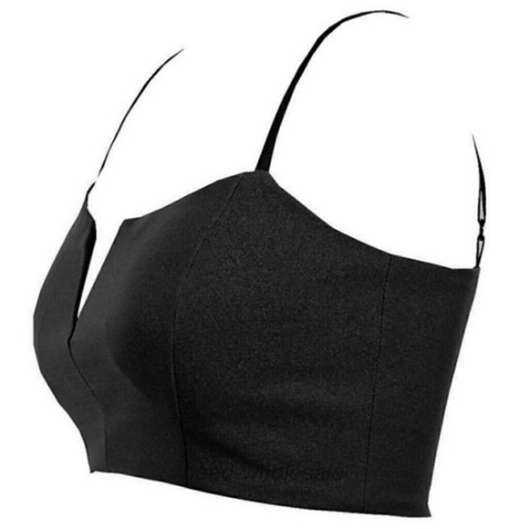 V neck Crop Top Brallete - Picture 3 of 3
