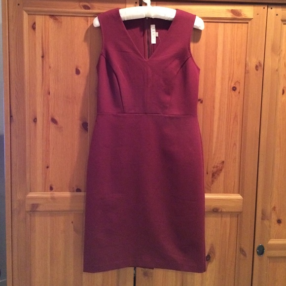 Ann Taylor Loft burgundy dress