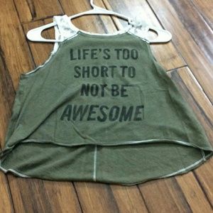 🎉SOLD🎉 Hollister "Lifes Too Short..." Shirt