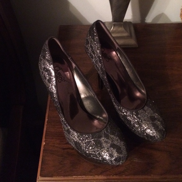 Sexy and fun lace platform high heels - Picture 1 of 3