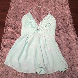 Mint romper from nasty gal