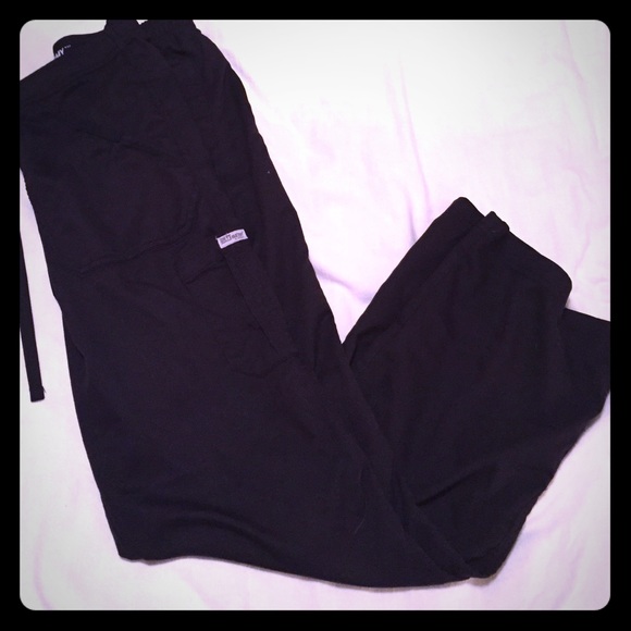 Black Grey's Anatomy by Barco Cargo scrub pants