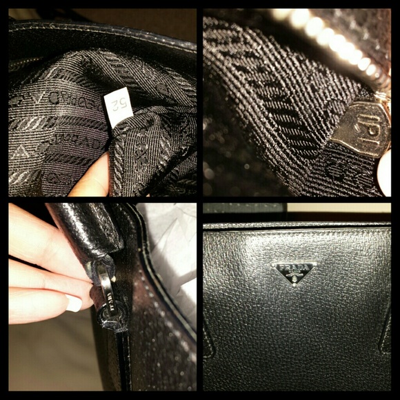 Authentic Semitracolla Black Leather Tote - Picture 4 of 4