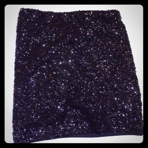 h&m tight sequins skirt
