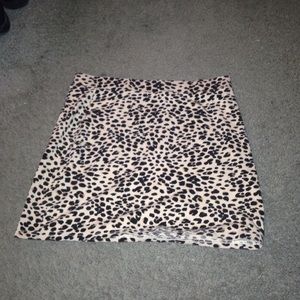Cheetah print skirt