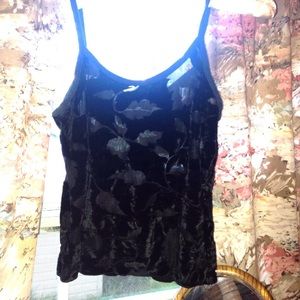 see through velvet vine print shirt