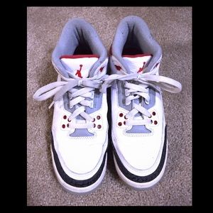 NIKE Air Jordan Retro 3 Fire Red Cement US7Y