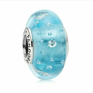 Pandora blue glass charm