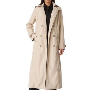 Jessica London Black Trench Coat With Hook