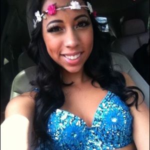 Sequined Festival Bra