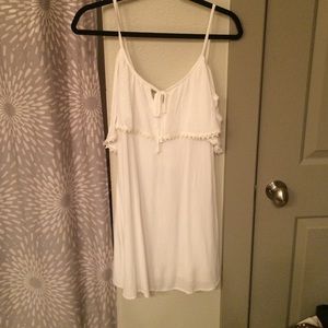 Off the shoulder white dress from nasty gal
