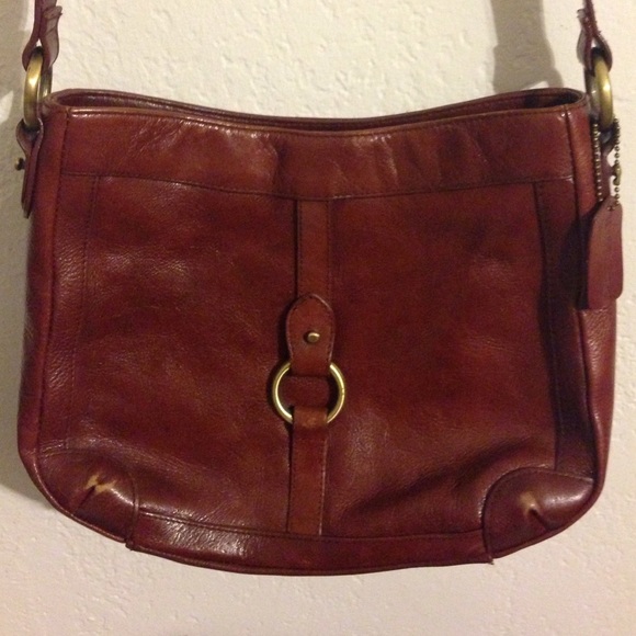 brown leather purse