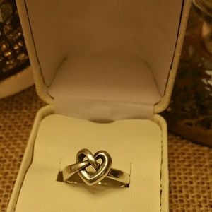 James Avery heart knot ring
