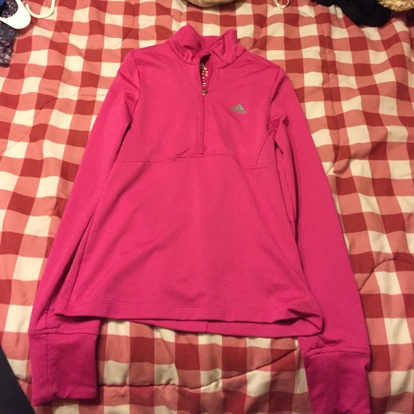 Pink athletic pullover