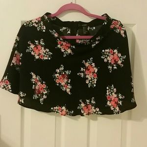 Floral Print Skater Skirt