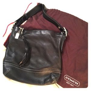 Coach leather shoulder bag