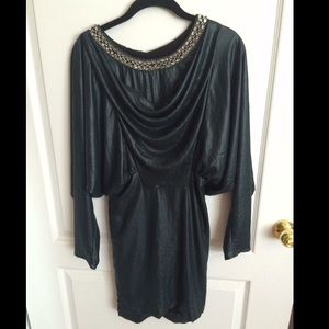 Yigal Azrouel embellished neck dress