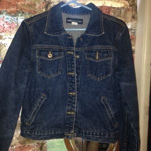 hand painted Express denim jacket