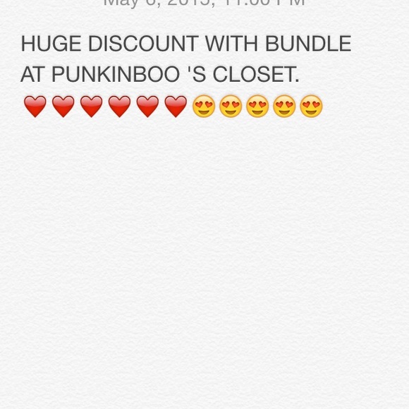 Huge discounts