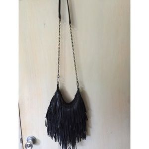 Steve Madden BMOCHA black fringe crossbody