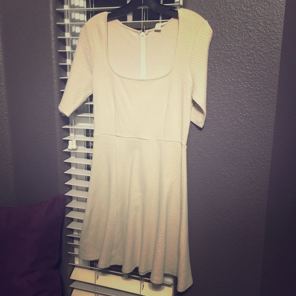 Cream skater dress