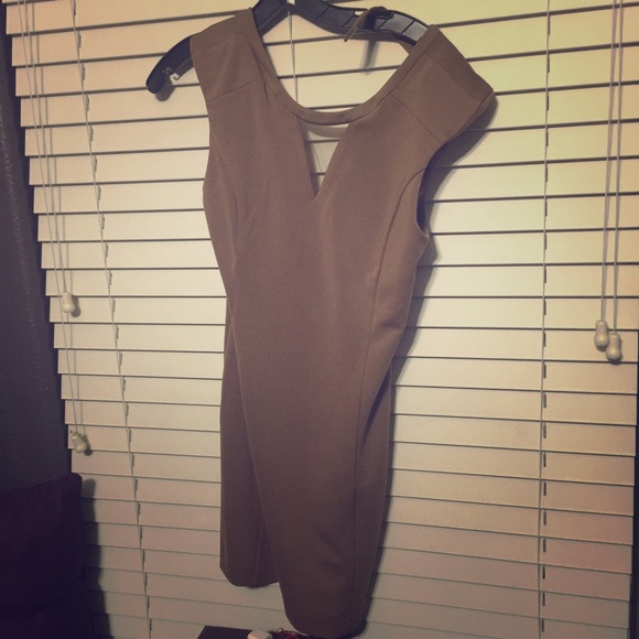 Brown party dress