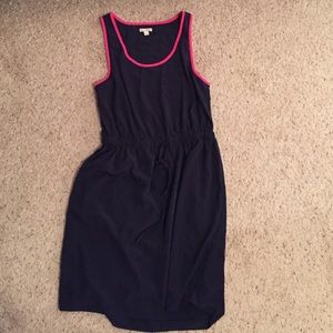 GAP navy dress with hot pink details