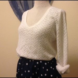 Chevron V-Neck Sweater
