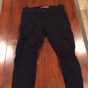 Joes cargo style black denim