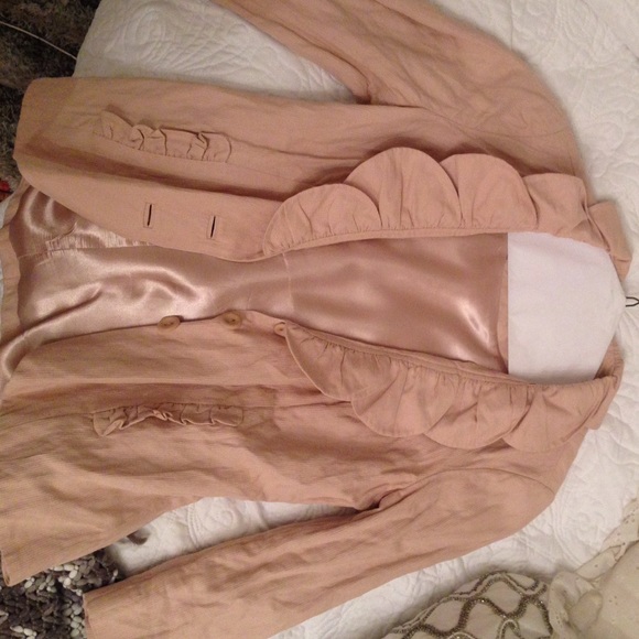 tanish pink jacket CABI jacket