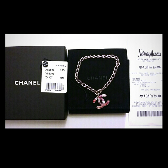 Authentic Chanel CC Logo Bracelet Multi color 2015 - Picture 1 of 4