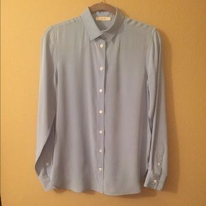 Céline Button Down Silk Blouse