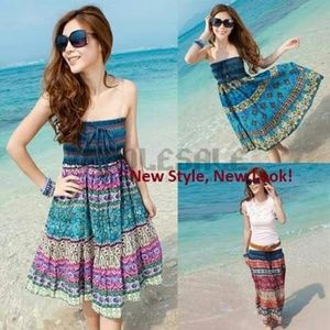 Summer dress skirt