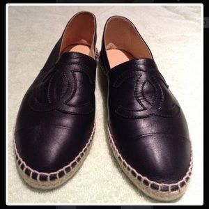 Chanel espadrilles Black Size 6