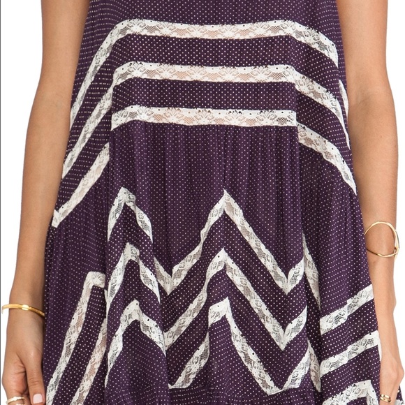 HP!🌻 Free People Trapeze Dress in Eggplant - Picture 3 of 4