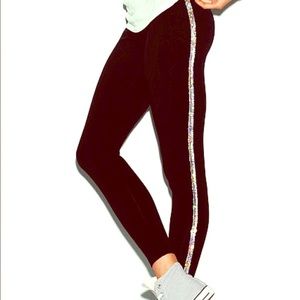 🎀PINK🎀 Victoria's Secret Sequin Leggins.